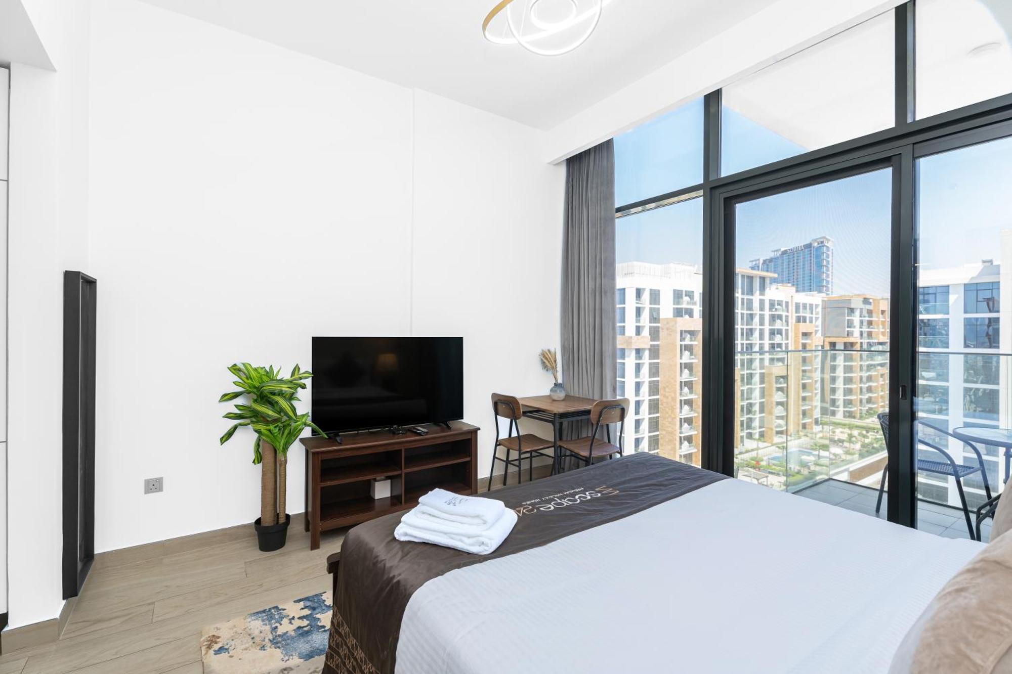 Escape24 Stylish Studio Azizi Riviera 8 Meydan One Дубай Екстериор снимка