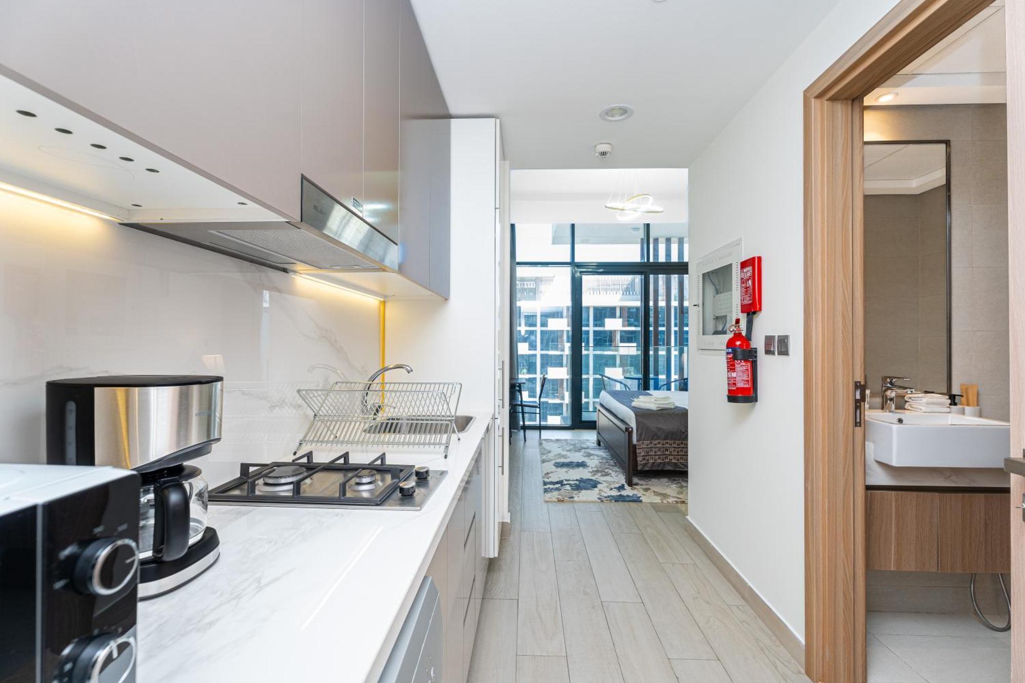 Escape24 Stylish Studio Azizi Riviera 8 Meydan One Дубай Екстериор снимка